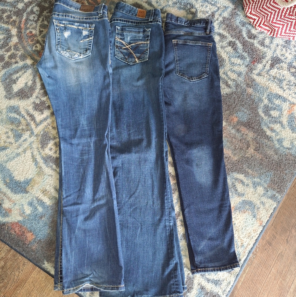 3 pairs, 2 BKE 1 Old Navy